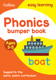 Collins Easy Learning Preschool — PHONICS BUMPER BOOK AGES 3-5: Ideal for home learning