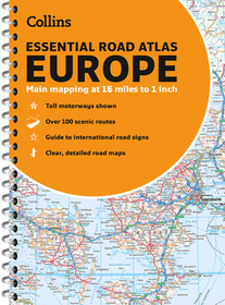 Collins Essential Road Atlas Europe: A4 Paperback Collins Essential Road Atlas Europe: A4 Paperback