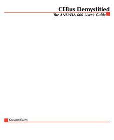 Cebus Demystified: The Ansi/Eia 600 User's Guide