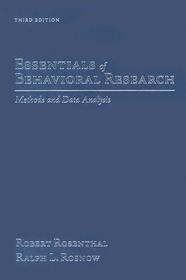 Essentials of Behavioral Research: Methods and Data Analysis