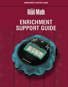 Real Math - Enrichment Support Guide- Grade 6