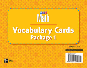 Number Worlds, Vocabulary Card Package I