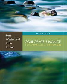 Corporate Finance: Core Principles and Applications