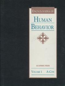 Encyclopedia of Human Behavior, Four-Volume Set: V1-4