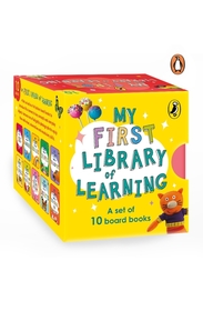 My First Library of Learning: Box set, Complete collection of 10 early learning board books for super kids, 0 to 3 | ABC, Colours, Opposites, Numbers, Animals (homeschooling/preschool/baby, toddler): Box set, Complete collection of 10 early learning board books for super kids, 0 to 3
