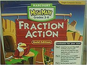 Harcourt School Publishers Eprod/Math: Package of 30 Mega/Fraction Code Grade 3-6 Mega Math Fraction Action