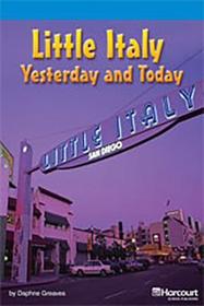 Storytown: On Level Reader Teacher's Guide Grade 4 Little Italy, Yesterday and Today