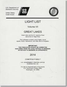 Light List: Great Lakes, Great Lakes And The St. Lawrence River Above The St. Regis River 2014
