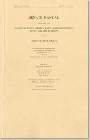 Senate Manual: 2013