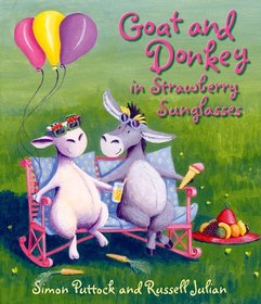 Goat and Donkey in Strawberry Sunglasses