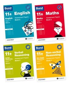 Bond 11+: Assessment Papers Book 2: 9-10 Yrs Bundle: English, Maths, Verbal Reasoning, Non-verbal Reasoning (for GL Assessment & other 11 plus exams)
