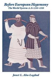 Before European Hegemony: The World System AD 1250-1350