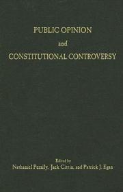 Public Opinion and Constitutional Controversy