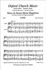 Missa de Sancta Maria Magdalena in D: Vocal score