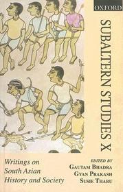 Subaltern Studies: Volume X