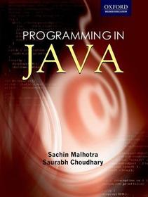 Programming in JAVA