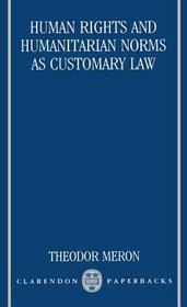 Human Rights and Humanitarian Norms as Customary Law