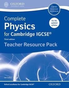 Complete Physics for Cambridge IGCSE® Teacher Resource Pack: Third Edition