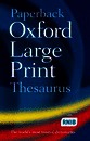 Paperback Oxford Large Print Thesaurus