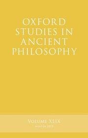 Oxford Studies in Ancient Philosophy, Volume 49
