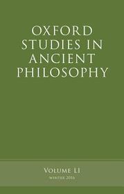 Oxford Studies in Ancient Philosophy, Volume 51