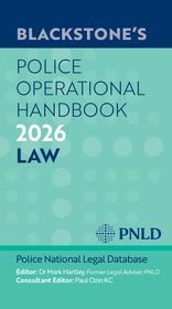 Blackstone's Police Operational Handbook 2026