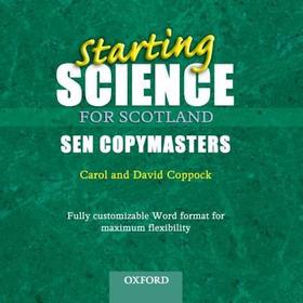 Starting Science For Scotland: CD SEN Copymasters