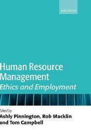 Human Resource Management: Ethics and Employment