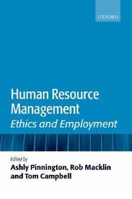 Human Resource Management: Ethics and Employment