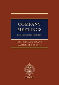 Company Meetings: Law, Practice and Procedure