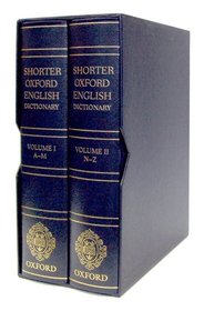 Shorter Oxford English Dictionary - Deluxe Leather Bound Edition