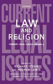 Law and Religion: Current Legal Issues 2001 Volume 4 Law and Religion: Current Legal Issues 2001 Volume 4