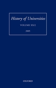 History of Universities: Volume XX/2 2005
