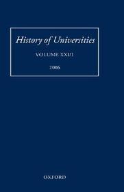 History of Universities: Volume XXI/1