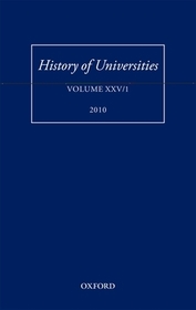 History of Universities: Volume XXV/1