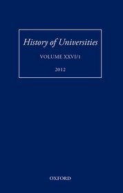 History of Universities: Volume XXVI/1