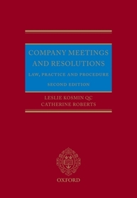 Company Meetings and Resolutions: Law, Practice, and Procedure