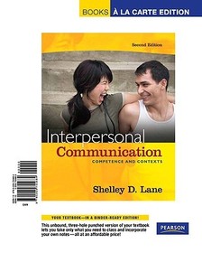 Interpersonal Communication: Competence and Contexts