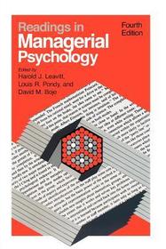 Readings in Managerial Psychology