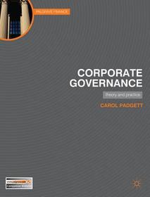 Corporate Governance: Theory and Practice Corporate Governance: Theory and Practice