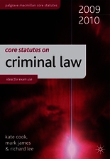 Core Statutes on Criminal Law 2009-10