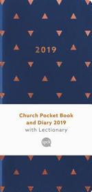 Church Pocket Book and Diary 2019 ? Navy Blue Geo: Blue Triangles