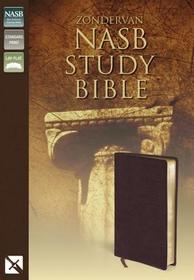 Zondervan Study Bible-NASB: Update, Burgundy Genuine Leather