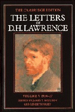 The Letters of D. H. Lawrence: Volume 5, March 1924-March 1927 The Letters of D. H. Lawrence: Volume 5, March 1924-March 1927