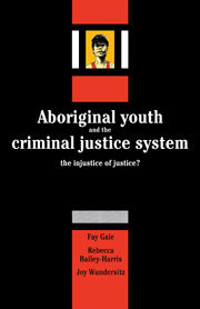 Aboriginal Youth and the Criminal Justice System: The Injustice of Justice?