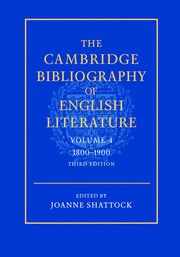 The Cambridge Bibliography of English Literature: Volume 4, 1800-1900