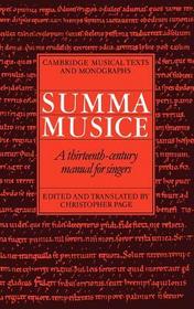Summa Musice: A Thirteenth-Century Manual for Singers