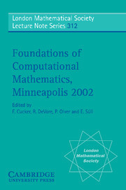 Foundations of Computational Mathematics, Minneapolis 2002