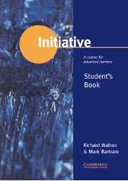Initiative Student's book: A Course for Advanced Learners