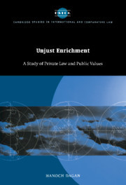 Unjust Enrichment: A Study of Private Law and Public Values